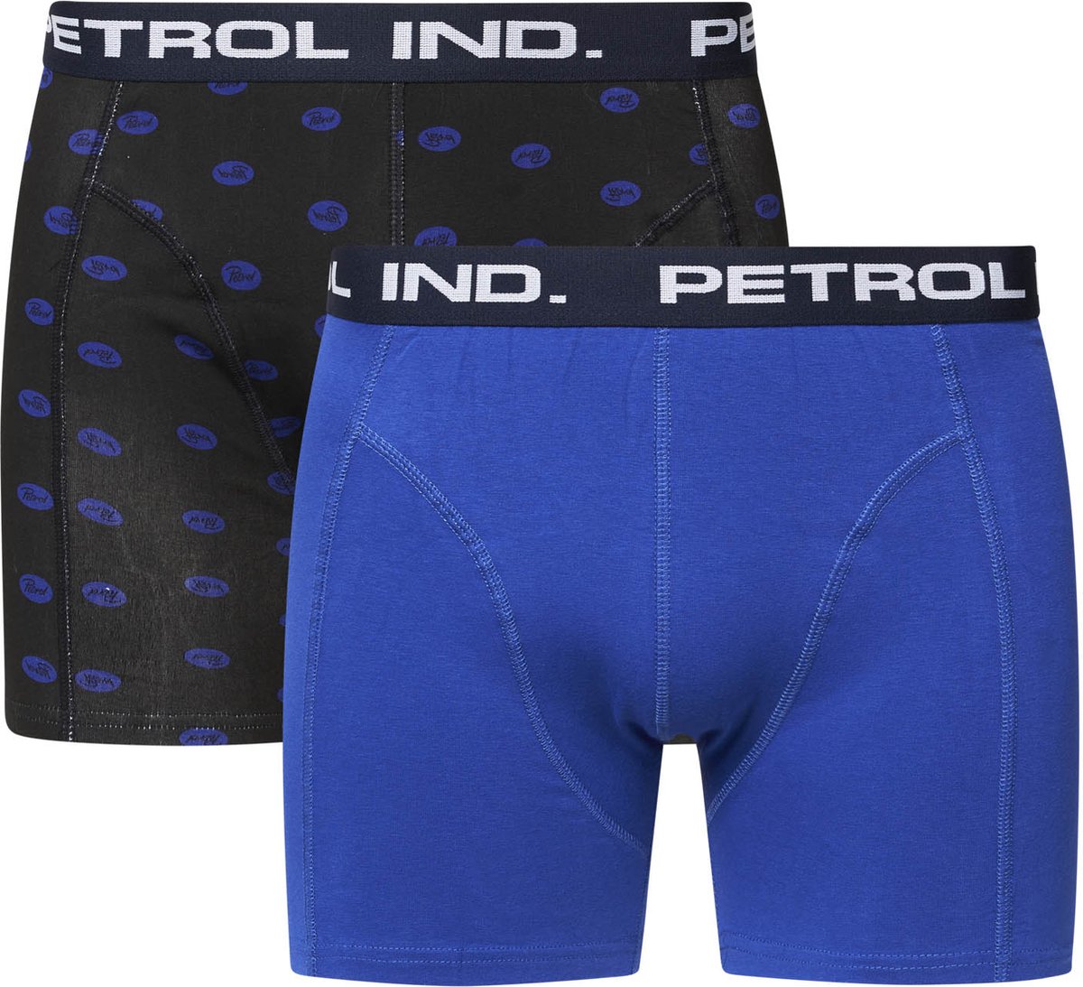 Petrol Onderbroek - Petrol Industries - 2-pack Boxershorts - Blauw - Blauw met logo